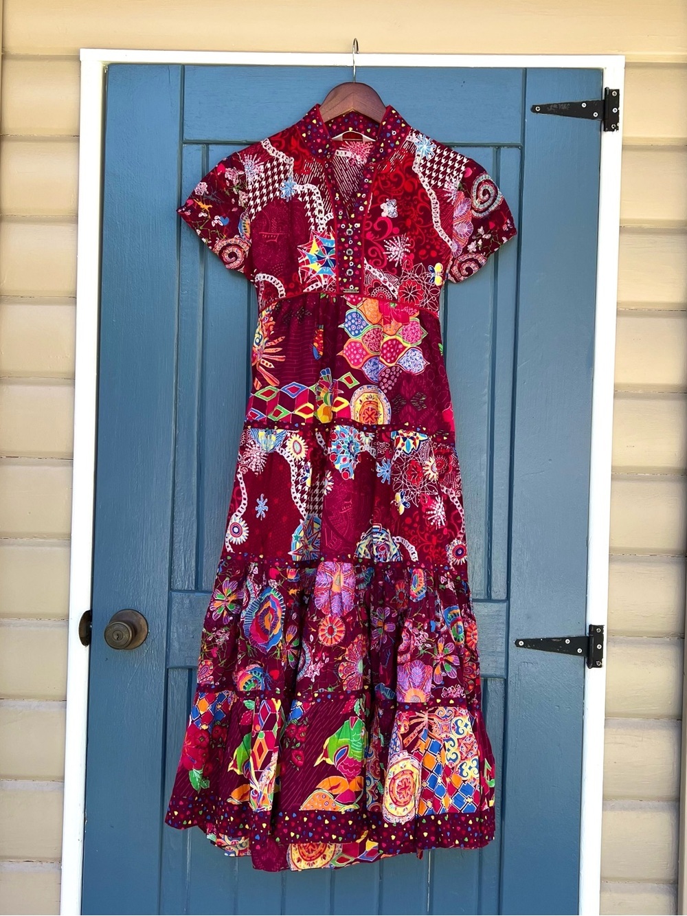 Biba Floral Tiered Midi Maxi Flowy Dress
Boho Gypsy Artsy Festival Women’s S
